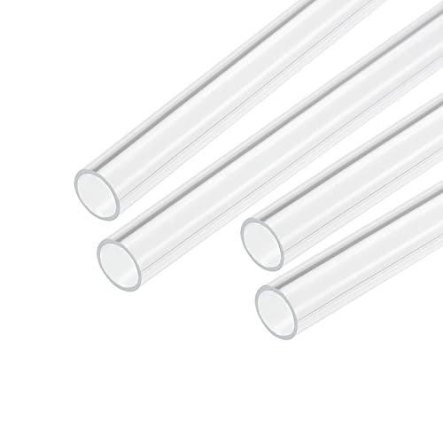 Meccanixity MEA220507EE0430 Acrylic Pipe Clear Rigid Round Tube 10Mm(3/8") Id 12Mm(1/2") Od 14 Inch cover