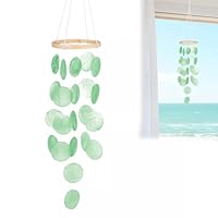 Scacciapensieri In Conchiglia Blu - Campanelli Eolici Da Esterno In Madreperla