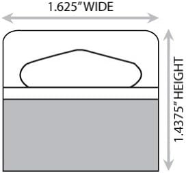 1-5/8" X 1-7/16" Slot Holed Adhesive Hang Tabs 1000/Pack
