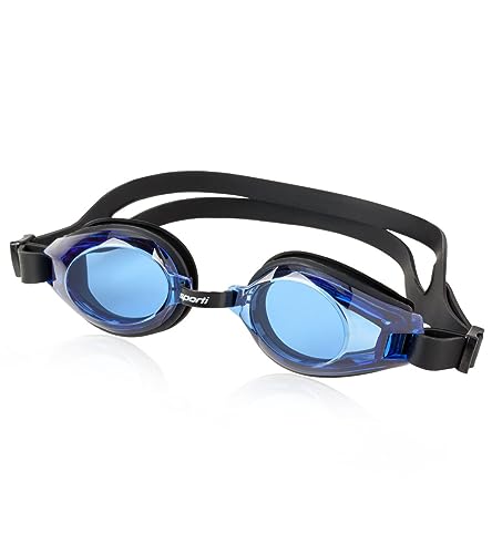 Sporti Unisex Adult Swimming Goggles, Antifog Plus Swim Goggles for Men & Women, Shatter-resistant...