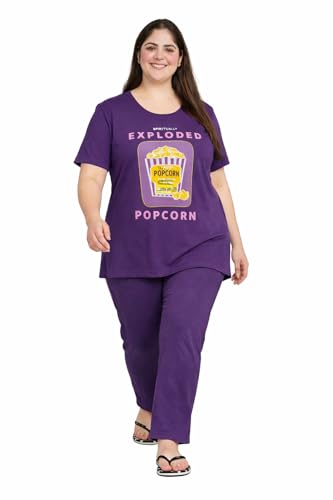 Image of In Love Women's Plus Size Longline T-Shirt with Side Pocket, 3 /4 Sleeve, Crew Neck