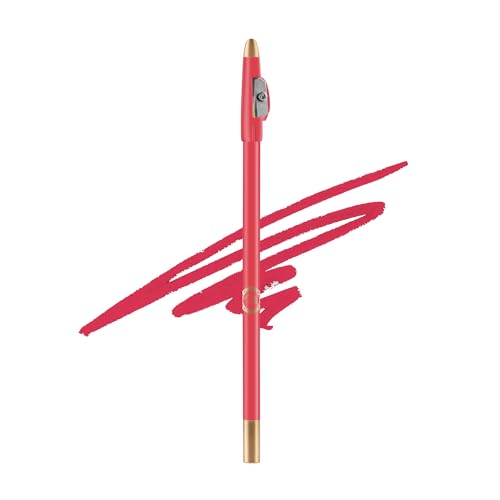 Image of Colors Queen Eye Liner & Lip Liner Pencil Enriched with Vitamin A & E | Bold & Matte Lip Liner, Highly Pigmented Lip Liner Pencil with Sharpener (18 - Barbie Pink)