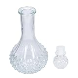 Bouteille à décanter - matériau en verre transparent de , élégant et beau, les bords et les coins sont et lisses, et le placement est très stable, pas besoin de s'inquiéter de la chute, carafe pour un usage domestique