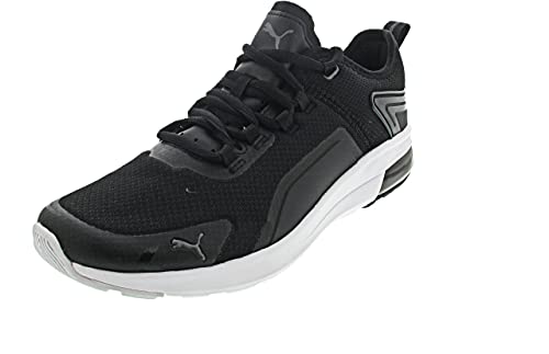 Image of PUMA Unisex's Electron Street Era Black-Dark Shadow White Running Shoe (37412601) (11 UK), Puma Black-Dark Shadow-Puma White