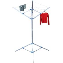 Rotary Outdoor Umbrella Drying Rack,Rotary Clothesline Dryer Laundry Rack Folding Clothes Drying Umbrella 60" 3 Arms