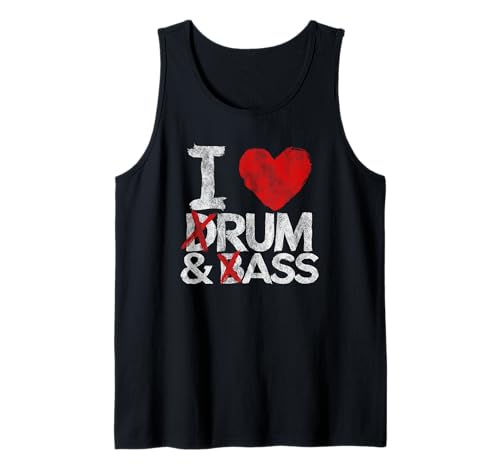 I Love Drum And Bass Rum & Ass Vintage Camiseta sin Mangas