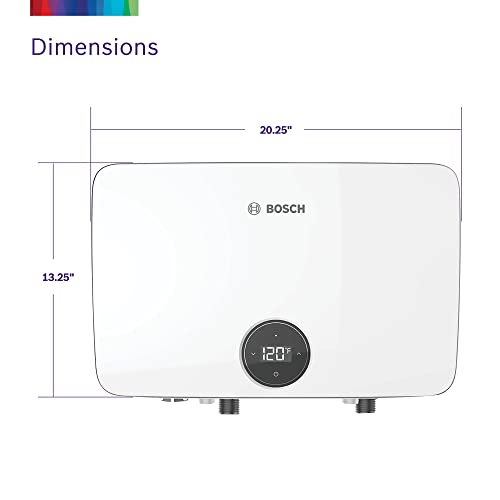 Bosch Thermotechnology Tronic 6100 Electric Tankless Water Heater, 18 kW, White