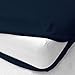 KLOTHY 1 Piece Zipper Fitted Sheet Only - Full Size Zipper Fitted Sheet 6 Inch Deep Pocket - 400 Threadcount 100% Egyptian Cotton Zipper Fitted Sheet (Navy Blue)