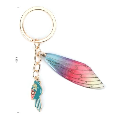 MUCOOS Exquisiter Vogel Schlüsselanhänger, Elster Schlüsselanhänger, Personalisierter Feder Schlüsselanhänger, Geschenk Für Freunde, Sammlung Von Vogelliebhabern