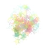 LOPUNER 200個 蓄光プラスチック星月ステッカー 部屋用壁飾り 光る夜光シール 実用的で な装飾アイテム