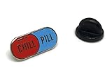 Chill Pill Enamel Lapel Pin for Shirt Hat Jacket Hooddie