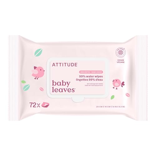 ATTITUDE lingettes eau bebe verifiees EWG 99% eau 72