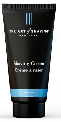 The Art of Shaving Shaving Cream for Men - Shaving Cream Mens Beard Care, Protects Against Irritation and Razor Burn, Clinically Tested for Sensitive Skin, Lavender, 2.5 Fl Oz