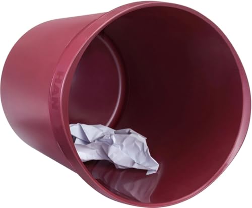 Image of HAN Grip Karma 18198-17 Waste Paper Bin, Sturdy Sustainable Waste Bin Made from 80-100% Recycled Material, 18 Litre Volume, Eco Red, Pack of 15