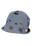 Sterntaler Baby Jungen Hut Baby Fischerhut Dinosaurier - Baby Hut, Kopfbedeckung Baby Sommer, Sommerhut Baby - aus Baumwolle - bleu, 51