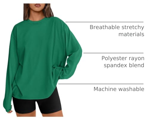 Image of Trendy Queen Womens Oversized Long Sleeve Shirts Fall Tops 2026 Basic Tees