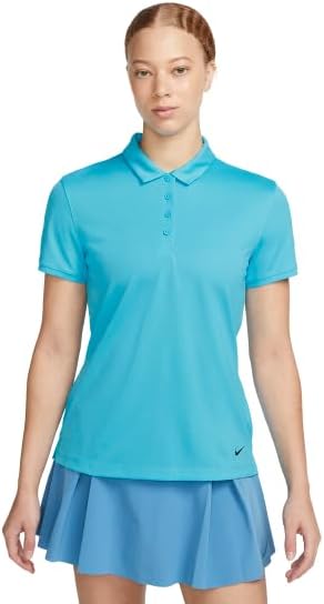 Nike Dri-FIT Victory Women's Golf Polo (as1, alpha, l, regular, regular, Baltic Blue/Black)