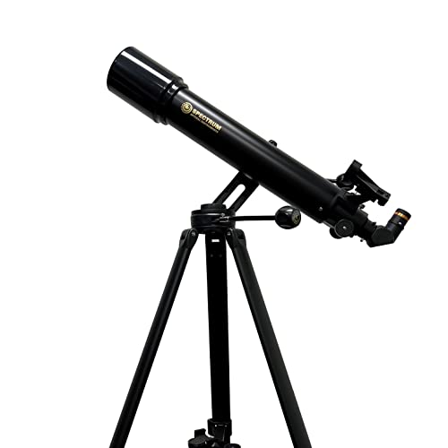 Image of SpectrumOI TourStar Pro 90 AZ Telescope for Adults Astronomy Gifts Premium AZ Refractor Telescope 90mm 660mm Focal Lenght with Aspherical Eyepiece Phone Adapter