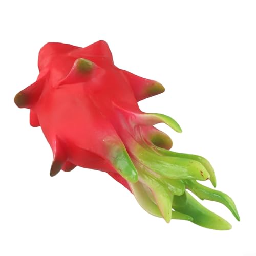 Filteilect Fruta artificial decorativa de dragón para decoración del hogar, cocina, sala de estar, oficina, boda, fiesta y juguetes de educación temprana, simulación realista de plástico (L)