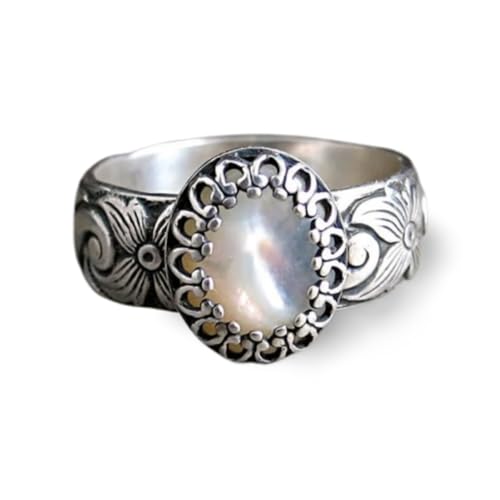 Bijoux bague homme et femme en argent vintage incrustée de zircon
