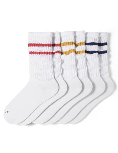 Image of HUE Women's Slouch Socks Crew Boot Chunky Ribbed Cotton Scrunch