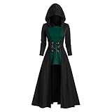 2023 Renaissance Dress Womens Steampunk Jacket Gothic Long Tops Victorian Renaissance Medieval Tailcoat Irregular Hem Long Sleeve Blouses Medieval Dress Green