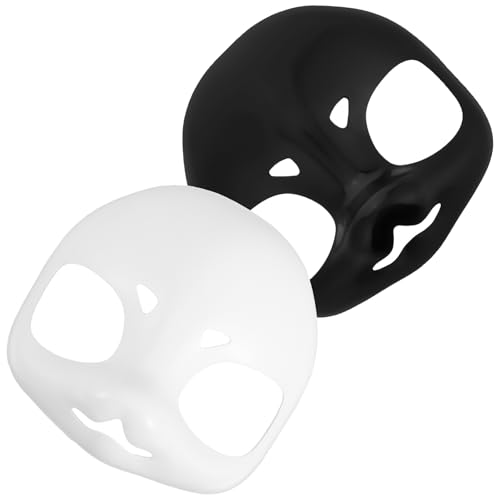 Masque de cosplay crâne animal iplusmile en plastique léger pour costume d'Halloween, 2 pièces