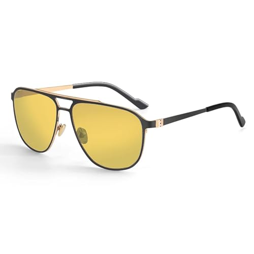 Lunettes de soleil polarisées en aluminium de qualité supérieure et style vintage chic