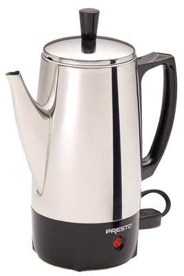 National Presto Ind 02822 Coffee Percolator, Stainless Steel, 6-Cup - Quantity 2