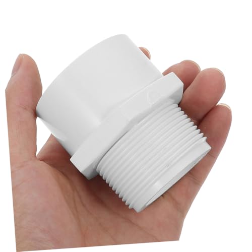 Adaptador de PVC macho conector de tubería roscado claro para plomería modular 5