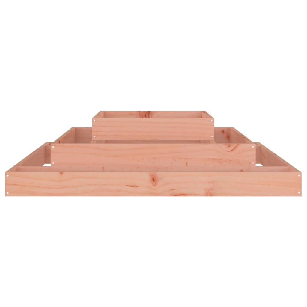 vidaXL Jardinière, Bac à Fleurs à 3 Niveaux, Lit Surélevé, Support de Plantes, Boîte à Fleurs, Décoration de Jardin Patio Terrasse, Marron Bois de Douglas Massif