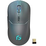 Led Silent Wireless Gaming Mouse 2.4G for Laptop USB Rechargeable Light up Cordless Mouse for PC...