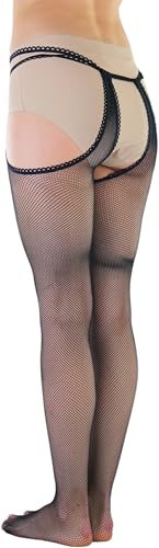 Image of ToBeInStyle Women's Attached Garter Belt Suspender Nylon Stocking Pantyhose