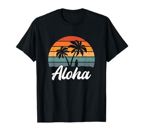 Aloha Hawaii Hawaii Surf Beach Palme Design T-Shirt