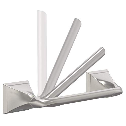Portarrollos Delta Everly de dos postes accesorio pivotante níquel cepillado para pared 4