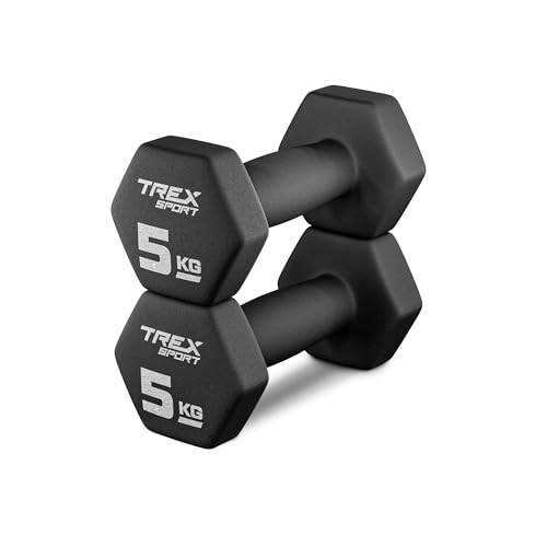 TREX SPORT Neopren Hanteln Set | Kurzhanteln 2er Set 4kg-20kg | Hanteln...