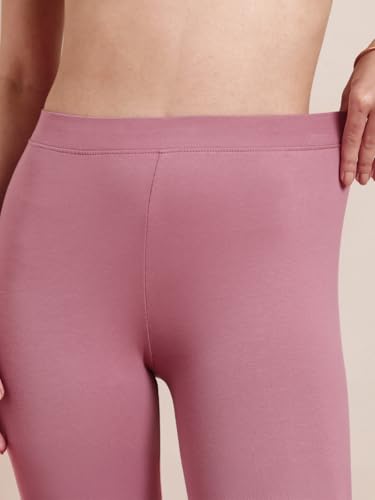 Image of TWIN BIRDS Super Stretchable Cotton Elasthane Fabric Ankle Length Leggings for Women