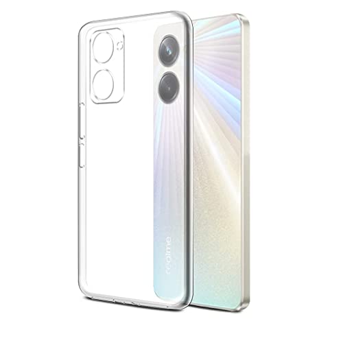 Image of COVERBLACK Rubber Silicone Back Cover for Realme 10 Pro 5G - Transparent