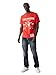 True Religion Men's Short Sleeve SRS Graphic Tee - Casual Crew Neck T-Shirt-Flame Scarlet, S