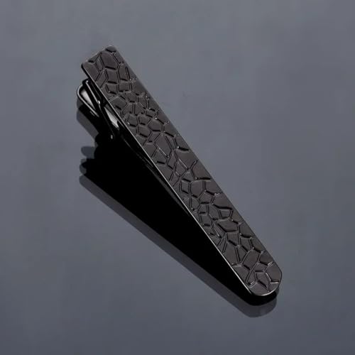 New 2025 Men'S Black Metal Tie Clip Bright Chrome Stainless Steel Jewelry Necktie Clips Clamp Wedding Charm Creative Gifts Decoration Jewelry Commemorative With You Accessories Trendy Best For Gift2