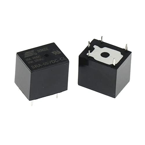 Relais SRA-12VDC-CL 12V 20A à 5 broches pour commutation de puissance PCB automobile fiable