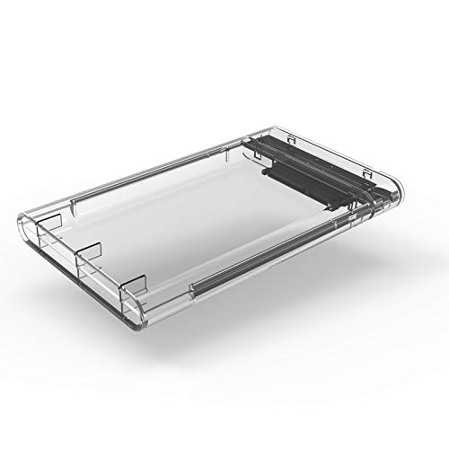 Caja externa transparente para disco duro SATA 2.5" Type C miniatura 1