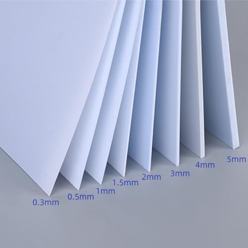 Placa de ABS blanco de 1,5mm fácil de cortar para maquetas 3