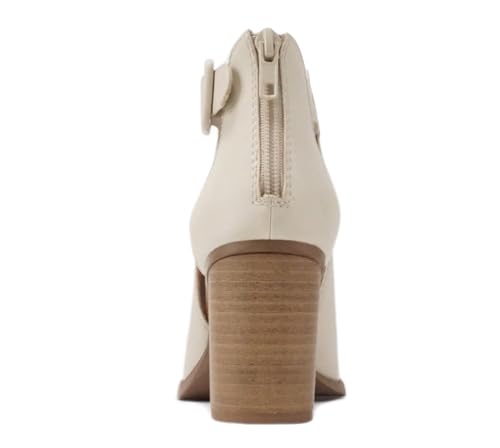 Image of Soda Aran ~ Women Open Toe Crisscross Straps Back Zipper High Heel Fashion Sandal with Adjustable Ankle Strap