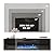 EROMMY 70'' Floating TV Stand with 36'' Electric Fireplace, High Gloss Finish Entertainment Center with 12 Flame Fireplace Insert Heater, Fireplace TV Console for TVs up to 80'' for Living Room, Black