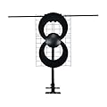Antennas Direct ClearStream 2V Indoor Outdoor TV Antenna UHF VHF Multi-Directional, 60+ Mile Range, 4K 8K UHD, NEXTGEN TV – w/Reflector, 20-inch Mast