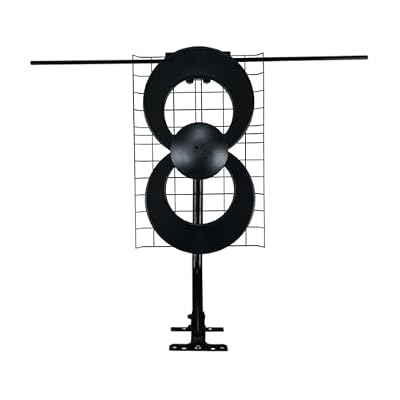Antennas Direct ClearStream 2V Indoor Outdoor TV Antenna UHF VHF Multi-Directional, 60+ Mile Range, 4K 8K UHD, NEXTGEN TV – w/Reflector, 20-inch Mast