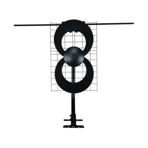 Antennas Direct ClearStream 2V TV Antenna, 60+ Mile Range, UHF/VHF, Multi-directional, Indoor, Attic, Outdoor, Mast w/Pivoting Base/Hardware/ Adjustable Clamp, Sealing Pads, 4K Ready, Black – C2-V-CJM