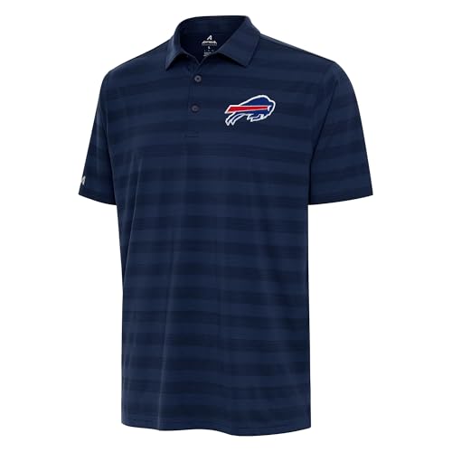 Antigua Men's Navy Buffalo Bills Tunnel Polo