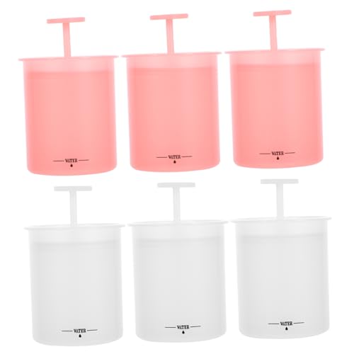 DECOMELODY 6 Piezas espuma limpiadora facial dispensador de espuma herramientas para el cuidado de la piel bubble machine soap dispenser leche desmaquillante facial gel espuma facial páginas